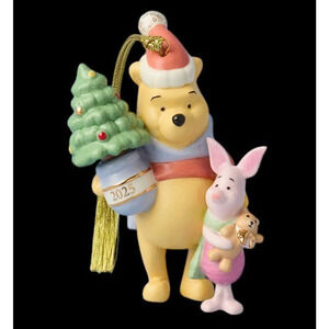 Lenox 2025 Winnie The Pooh & Piglet Christmas Ornament